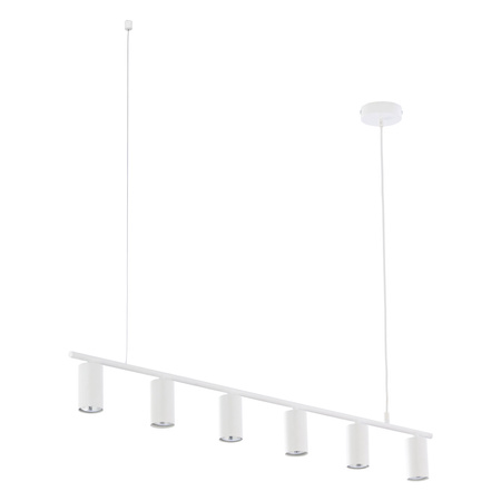 Lampa Sufitowa Wisząca LOGAN WHITE Biała Minimalistyczna 6xGU10 4423 TK Lighting