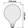 Żarówka LED G125 Kula E27 17W = 150W 2452lm 2700K Ciepła 320° Retrofit Filament CLASSIC Osram