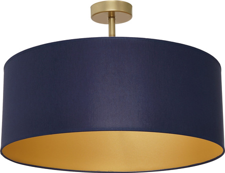 Lampa Sufitowa BEN Granatowa Złota 3xE27 Milagro