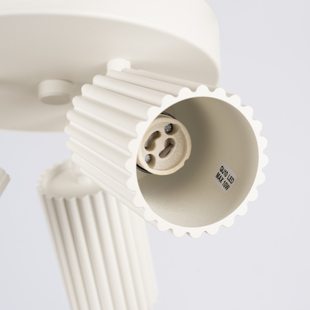 Lampa Sufitowa Plafon Tuba Spot 3x GU10 Beżowa Karbon Deep Space SL.1601 Sollux