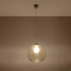 Lampa Sufitowa Wisząca Zwis Kula E27 Okrągła Szampańska Minimalistyczna Ball Sollux
