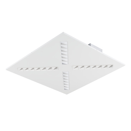 Panel LED Lampa Sufitowa 30.5W 60x60cm 4200lm 3000K Ciepła 80° Podtynkowa Biała Kanlux