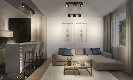 Oprawa Sufitowa Ścienna Lampa Punktowa LED Reflektor 3-Punktowy 16W Czarna Spot Venus LEDVANCE