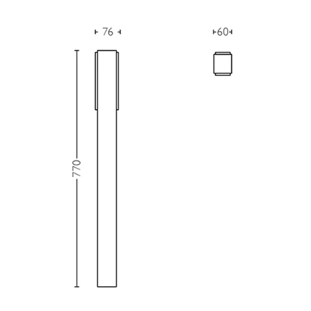 Lampa Ogrodowa LED Słupkowa Przyścieżkowa STRATOSPHERE 3,8W 4000K Neutralna IP44 Antracyt PHILIPS