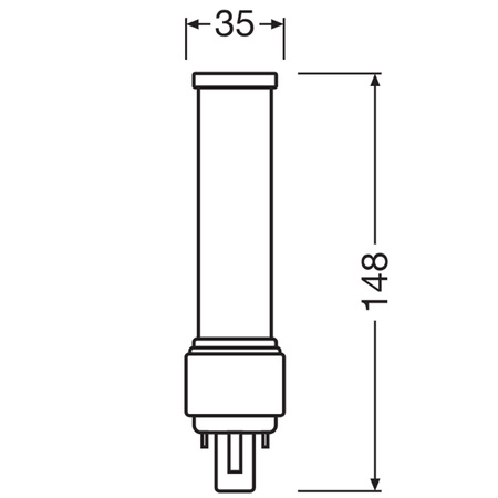 Świetlówka LED Jednostronna G24d-2 7W = 18W 770lm 4000K Neutralna 120° DULUX LED D EM & AC Osram