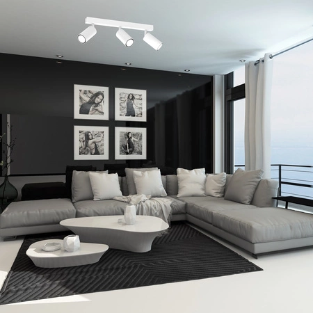 Lampa Sufitowa HUDSON Biała 3xGU10 Milagro