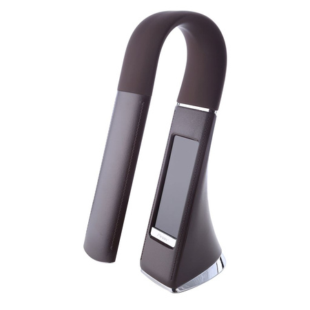 Lampka biurkowa LED GALA 6W Brązowa z wyświetlaczem IP20 Tworzywo sztuczne Milagro