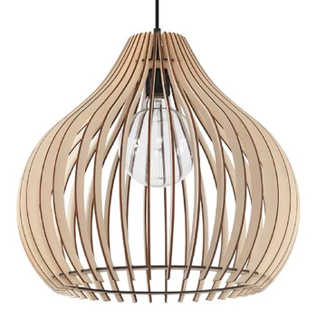 Lampa Sufitowa Wisząca Zwis E27 Okrągła Brązowa Skandynawska Aprilla Sollux