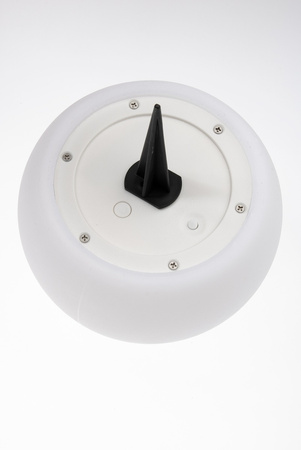 Lampa Ogrodowa LED Solarna Wbijana Kula RGB Naziemna 17cm + Pilot