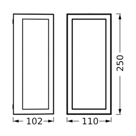 Kinkiet Ogrodowy Lampa Elewacyjna Zewnętrzna E27 Szary IP65 Endura Osram