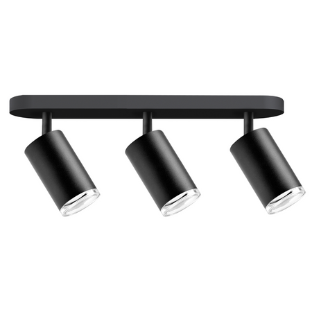 Oprawa Ścienno-Sufitowa Reflektor Punktowy 3x GU10 Czarna IP44 TURYN Sanico Goldlux