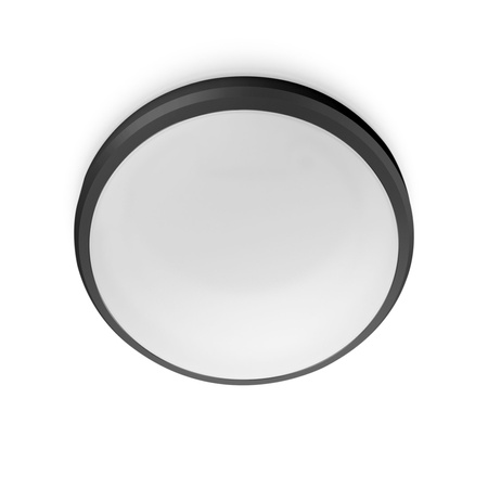 Lampa Ogrodowa Plafon LED 6W 600lm 2700K IP54 Wodoodporna Czarna Doris Philips