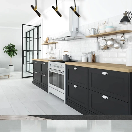 Lampa Sufitowa MONZA Czarna Złota 3xG9 Milagro