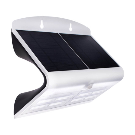 Lampa Ogrodowa Solarna Kinkiet Elewacyjny BUTTERFLY LED IP65 6,8W 4000K Czujnik Biała Eko-Light