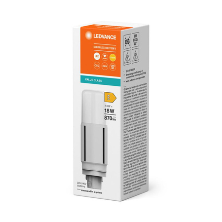 Żarówka LED DULUX G24d 7.5W = 18W 870lm 3000K Ciepła Biała LEDVANCE