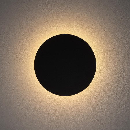 Kinkiet Ścienny Lampa Natynkowa LED 7W 60lm 3000K Ciepła Czarna RING LED S 7634 Nowodvorski