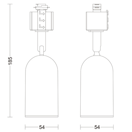 Reflektor Szynowy Lampa na Szynę Oświetleniową Szynoprzewód LED GU10 Biała EasyLink Shea Philips