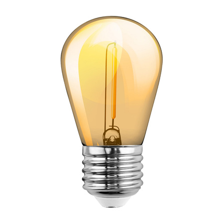 5-PAK Żarówka LED E27 ST14 1,3W = 10W 2200K Ciepła 110lm Filament do Girlandy LUMILED