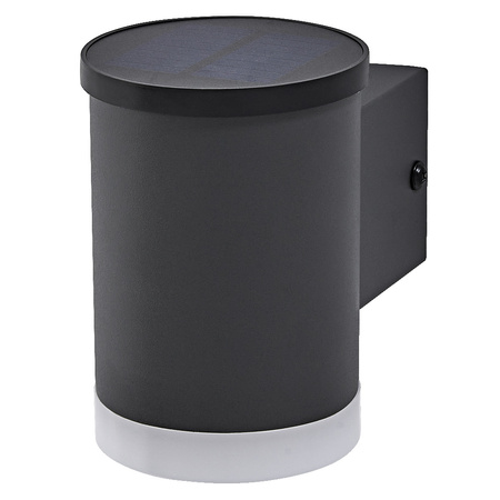 Lampa Solarna Ogrodowa Zewnętrzna Kinkiet Elewacyjny LED 0.5W 50lm 3000K IP44 Szary Endura Ledvance