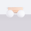 Lampa Sufitowa 2x G9 Naturalne Drewno BULBO Peach Puff SL.1683 Sollux