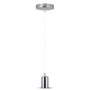 Lampa Wisząca Oprawa E27 Chromowy klosz z białym kablem VT-7338 V-TAC