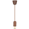 Lampa Wisząca Oprawa E27 Betonowy klosz z brązowym kablem VT-7668 V-TAC