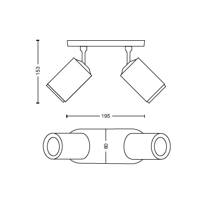 Lampa Sufitowa LED Reflektor 8.4W 800lm IP20 White and Color Ambiance RGB + TW Biała Inteligentna SMART Zigbee Bluetooth Fugato Philips HUE