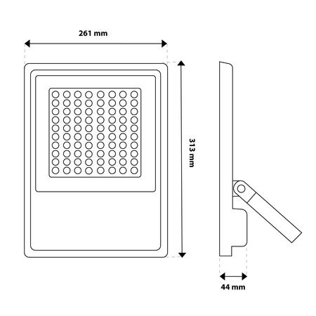 Naświetlacz LED Zewnętrzny BRIGHT Wodoodporny 150W 16500lm 4000K LUMILED
