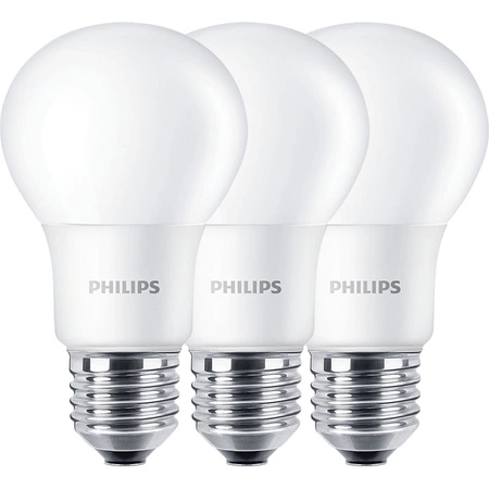 3PAK Żarówka LED E27 A60 8W = 60W 806lm 2700K Ciepła 300° PHILIPS CorePro