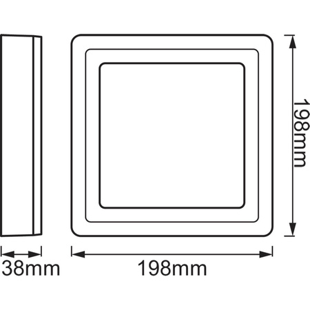 Panel LED Natynkowy Lampa Sufitowa COLOR WHITE 17W 700lm 3000K Ciepła RGB 20cm LEDVANCE
