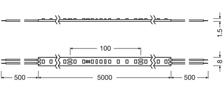 Taśma LED Pasek 24V 24W 350LED Neutralna 5m LEDVANCE