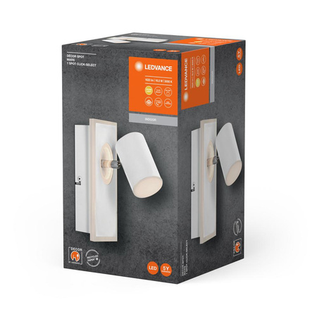 Lampa LED Ścienna Sufitowa Kinkiet Oprawa Natynkowa 16.5W 875lm CCT Dekoracyjna Biały Spot Mars Ledvance