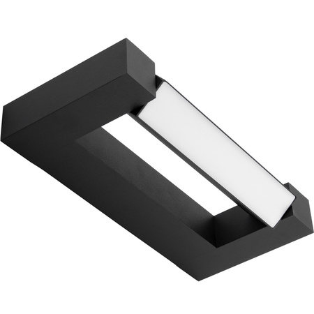 Lampa nad Lustro ASTER Kinkiet LED Łazienkowa Ścienna 2x4W 560lm Czarna Neutralna 30cm IP54 góra/dół 360°