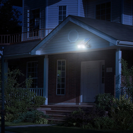 Lampa Ogrodowa LED Reflektor Solarna Wbijana IP44 2700K/6500K Czujnik Zmierzchu Zewnętrzna