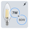 Zestaw 6x Żarówka LED ŚWIECA B35 E14 7W = 60W 806lm 4000K Neutralna 360° Filament LUMILED