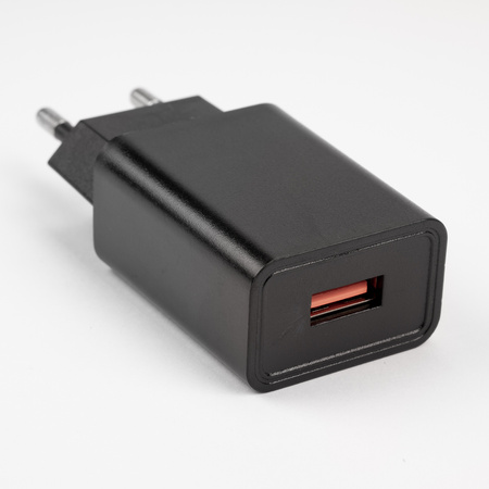 ZESTAW Lampka Biurkowa LED 5W CCT Kreślarska Stołowa Szkolna TESA 2 Czarna + Adapter USB 5V/1A DC LUMILED