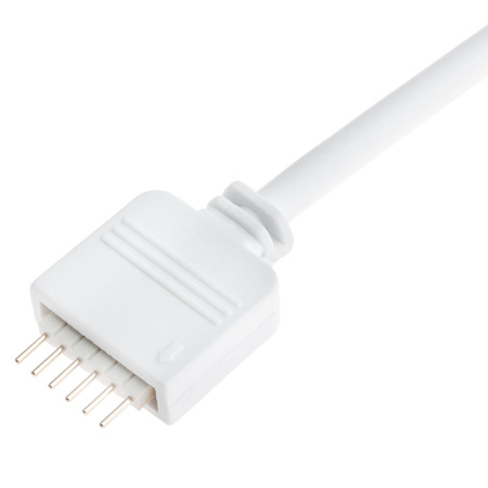 Złączka do taśmy LED 6PIN RGB + CCT gniazdo wtyk z przewodem 12mm