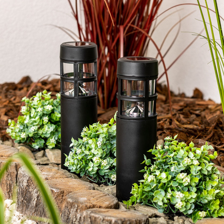 Lampa Solarna Ogrodowa LED Wbijana Słupek 6500K 40cm IP44