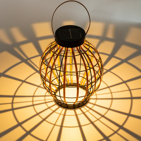 Lampa Solarna LED Zewnętrzna Ogrodowa Stojąca Wisząca Latarenka 3000K IP44 Czujnik Zmierzchu