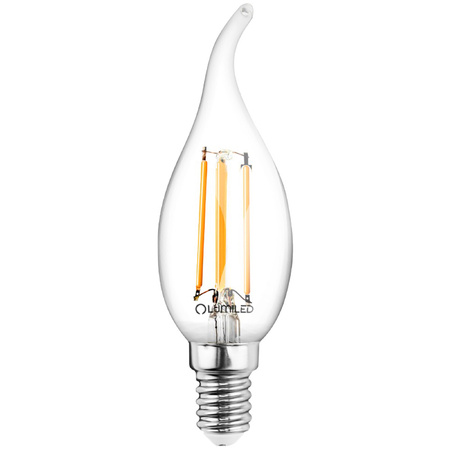 Zestaw 6x Żarówka LED Płomyk BA35 E14 7W = 60W 770lm 4000K Neutralna 360° Filament LUMILED