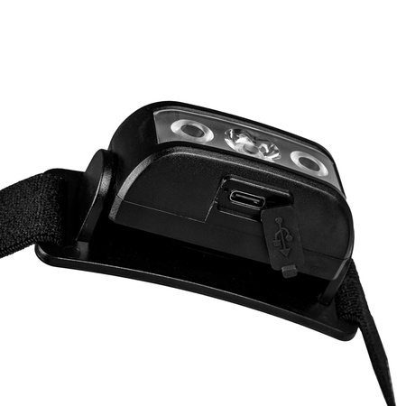 Latarka Czołowa Akumulatorowa 100lm 100LM LED + 2XLED 5 Trybów Pracy VAYOX