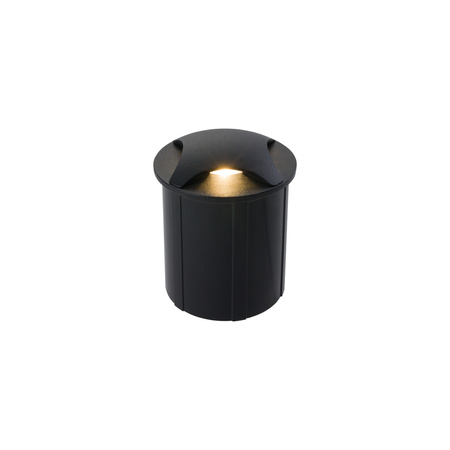 Lampa Ogrodowa Najazdowa Dogruntowa LED 3W 12lm 3000K Ciepła Czarna Wodoodporna IP65 Nowoczesna PAT 8162 Nowodvorski