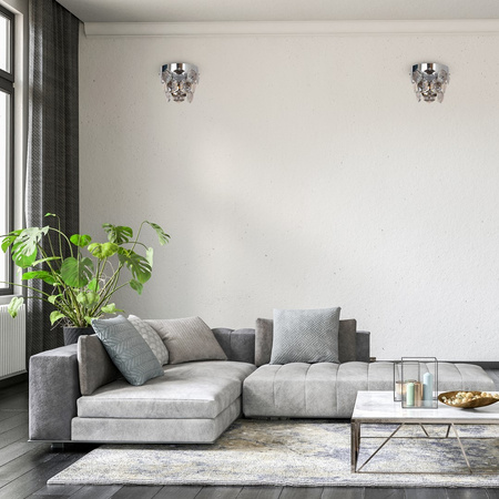 Lampa Ścienna Kinkiet GRACE Chrom 2xE14 Milagro