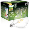 3x Żarówka LED E27 Kula G125 7W = 60W 806lm 3000K Ciepła 360° FILAMENT LUMILED