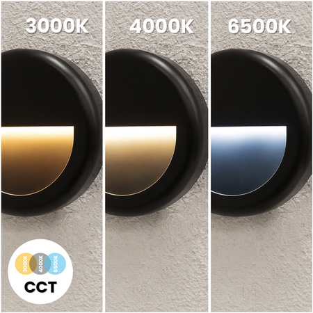 Lampa Ogrodowa Zewnętrzna Schodowa Kinkiet Elewacyjny CCT 3000-6500K LED 4W IP65 VIREO LUMILED