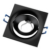 Oprawa Halogenowa Podtynkowa Sufitowa Kwadratowa Ruchoma Czarna GU10