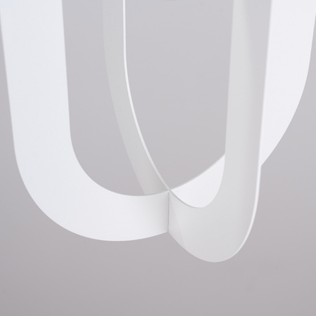 Lampa Sufitowa Wisząca Zwis E27 Nieregularna Biała Nowoczesna Nicus Sollux