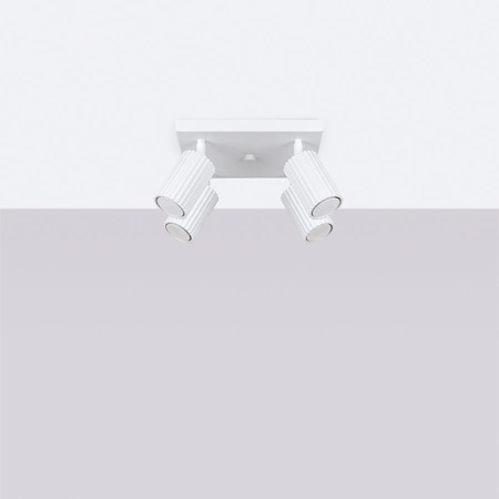 Lampa Sufitowa Reflektor Tuba Spot 4x GU10 Biała Karbon Deep Space SL.1545 Sollux