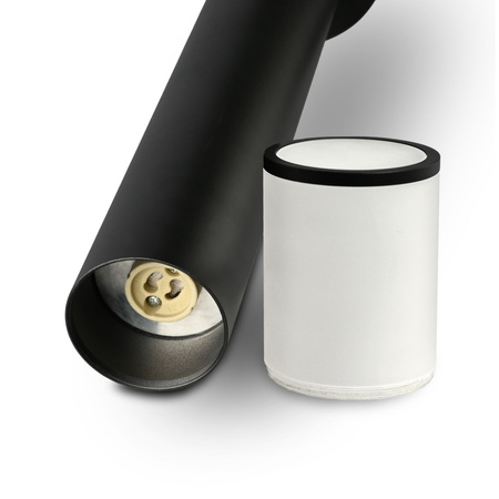 Lampa Ogrodowa Zewnętrzna SŁUPEK Stojacy Okrągły 60cm IP54 GU10 Czarny Videx