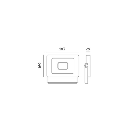 Naświetlacz LED Zewnętrzny Ogrodowy 50W 770lm 6500K Zimny 120° IP65 IK05 Czarny MH Kobi